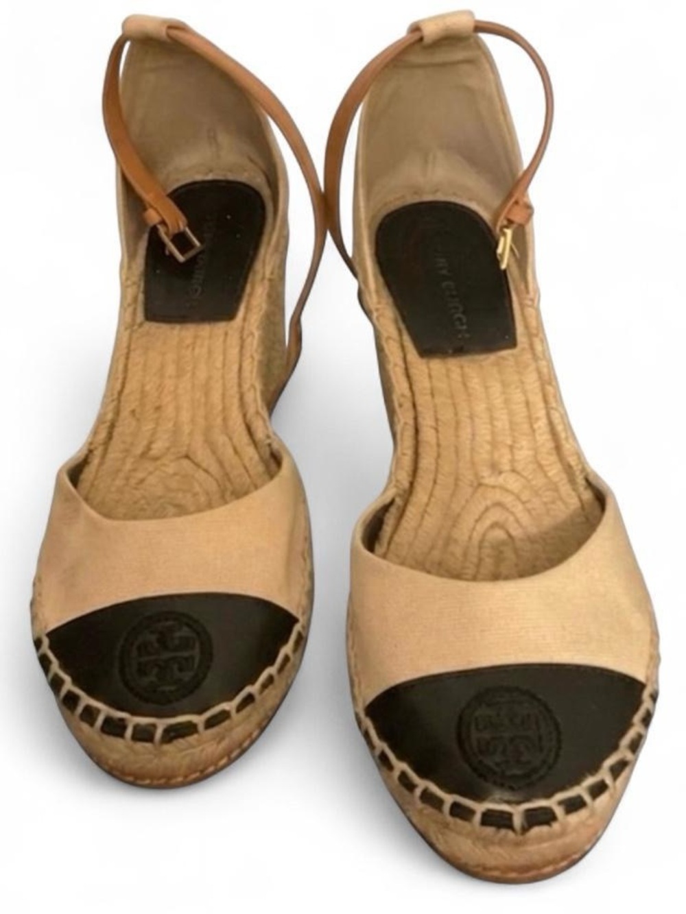 Tory Burch Color Block Wedge Espadrille Sandals